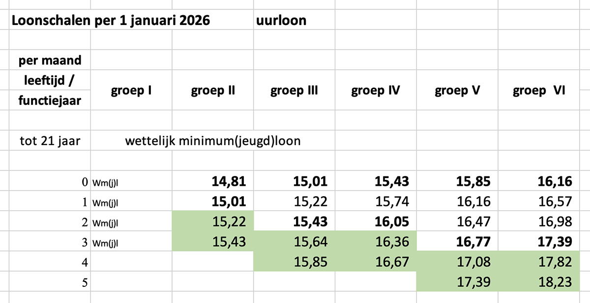 Loonschalen correctie 1-1-2026
